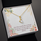 To My Girlfriend A Time Well Spent Alluring Ribbon Necklace Message Card-Express Your Love Gifts