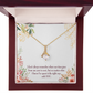 To My Girlfriend A Time Well Spent Alluring Ribbon Necklace Message Card-Express Your Love Gifts