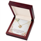 To My Girlfriend A Time Well Spent Infinity Knot Necklace Message Card-Express Your Love Gifts