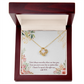To My Girlfriend A Time Well Spent Infinity Knot Necklace Message Card-Express Your Love Gifts