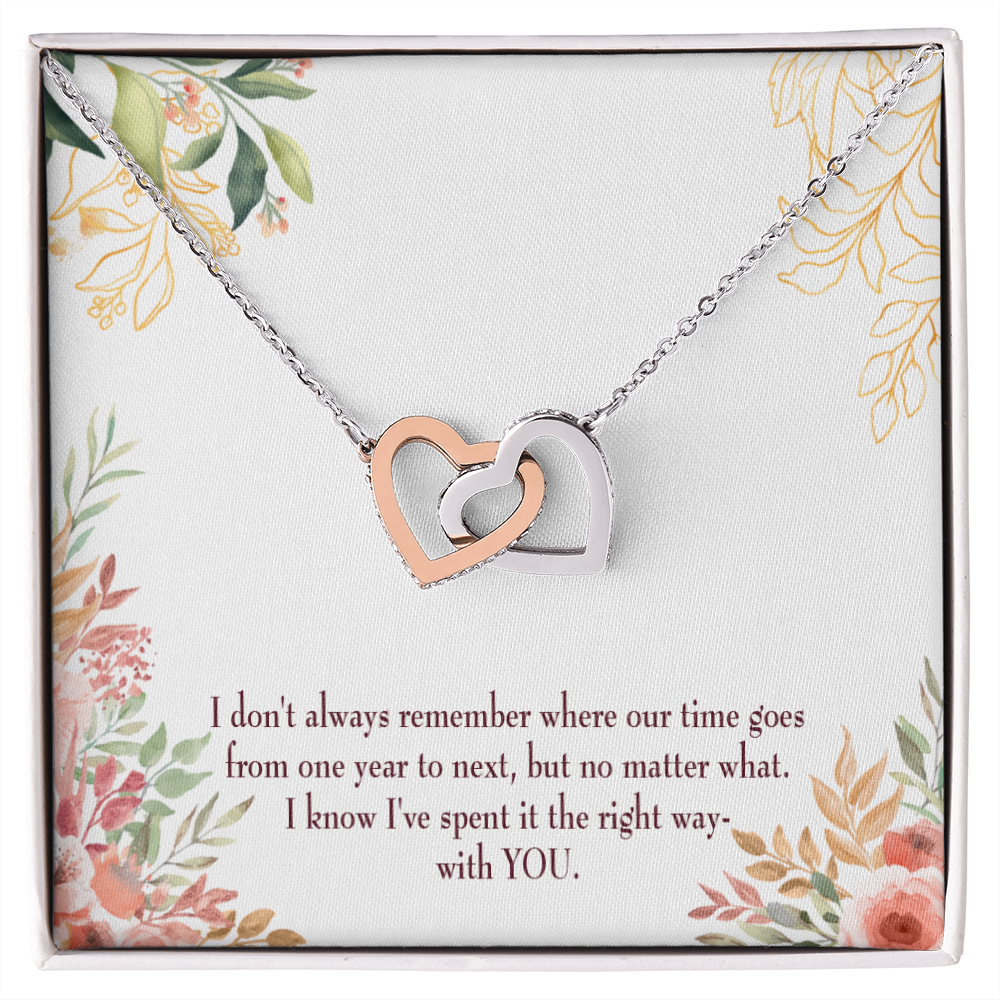 To My Girlfriend A Time Well Spent Inseparable Necklace-Express Your Love Gifts