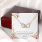 To My Girlfriend A Time Well Spent Inseparable Necklace-Express Your Love Gifts
