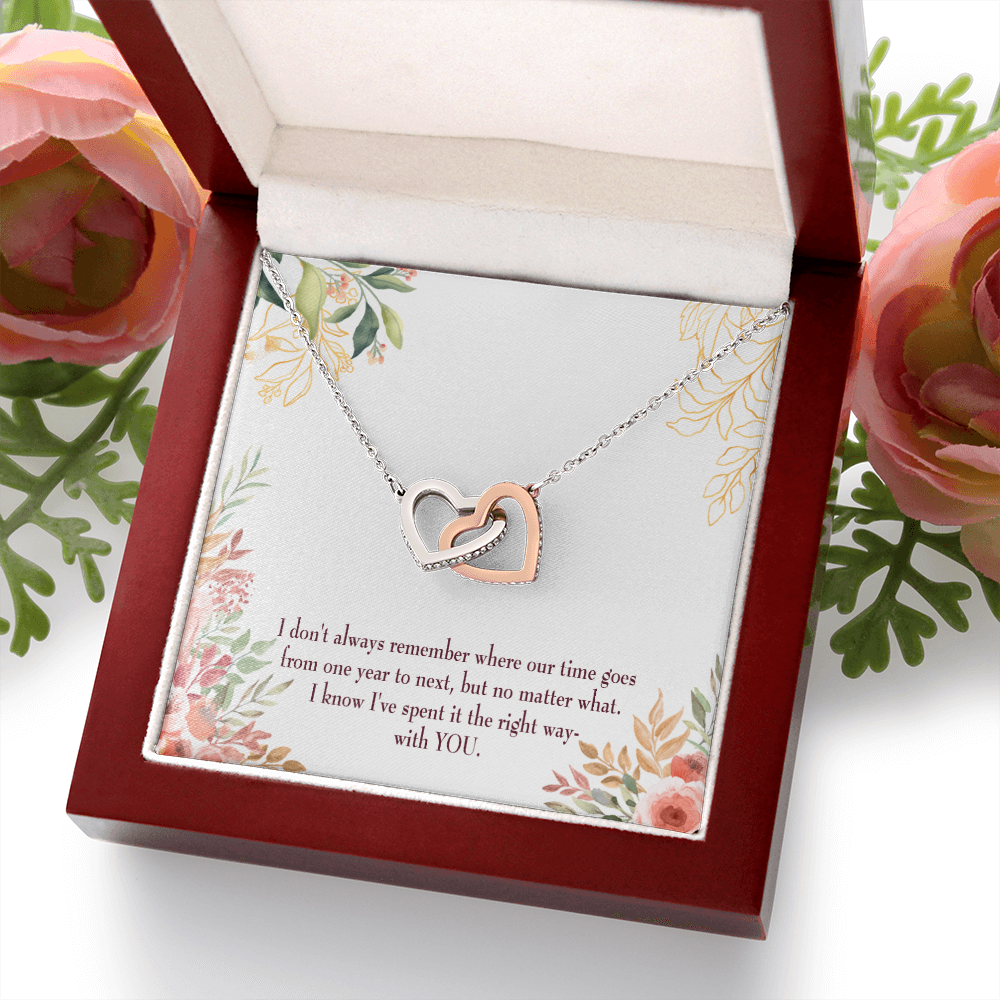 To My Girlfriend A Time Well Spent Inseparable Necklace-Express Your Love Gifts