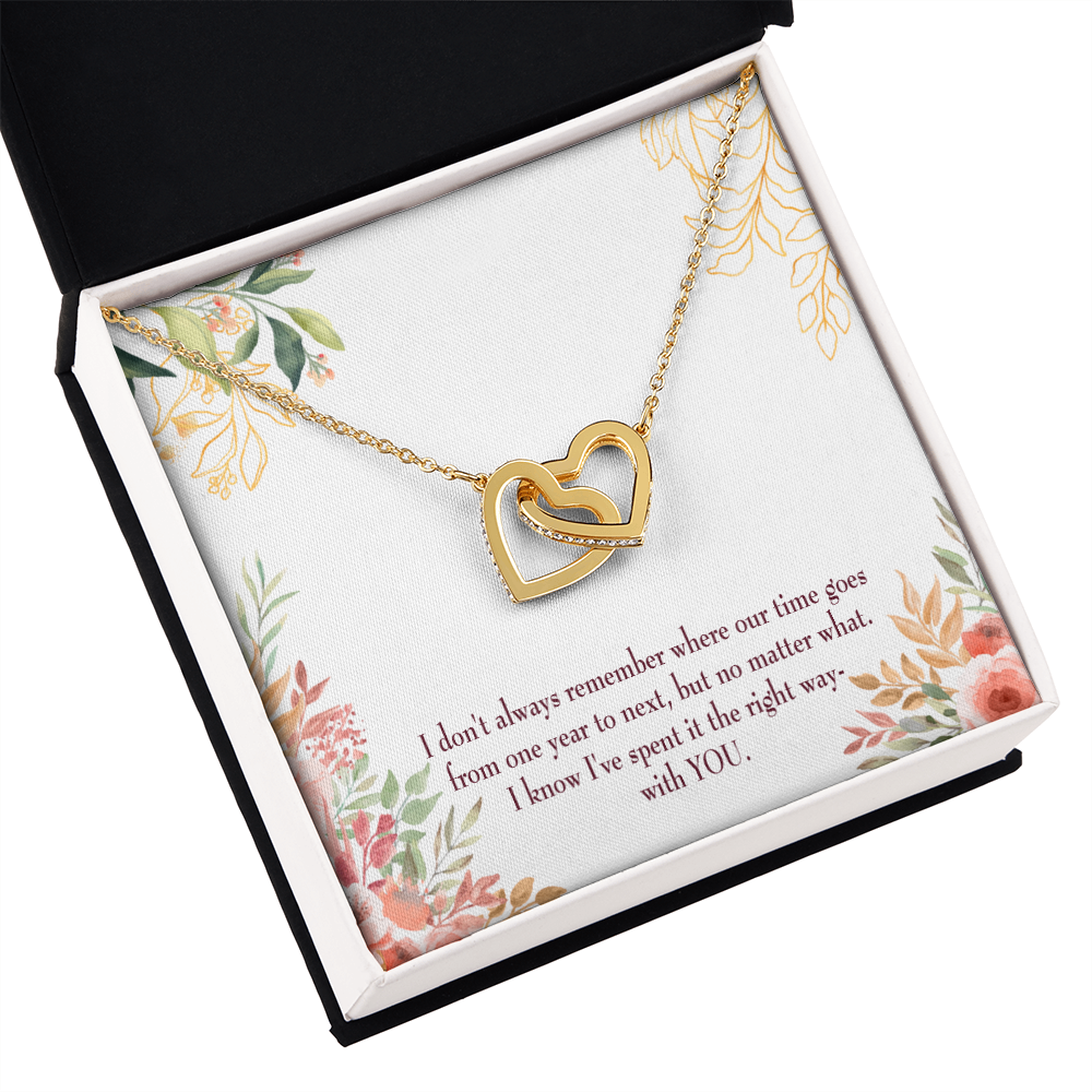 To My Girlfriend A Time Well Spent Inseparable Necklace-Express Your Love Gifts