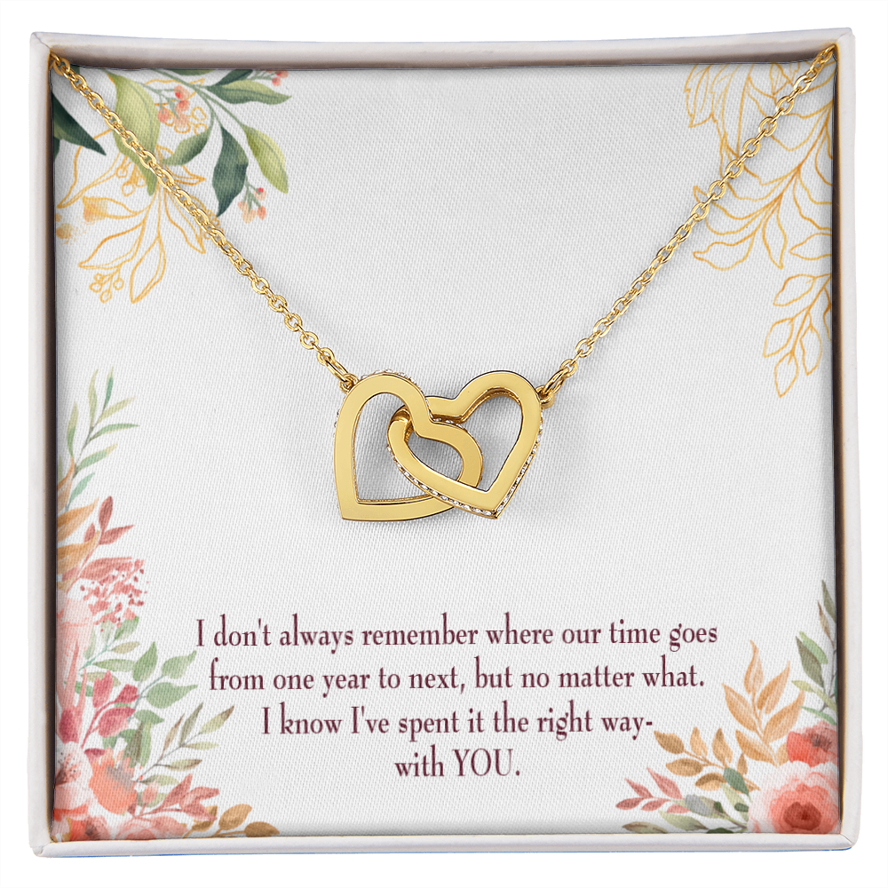 To My Girlfriend A Time Well Spent Inseparable Necklace-Express Your Love Gifts