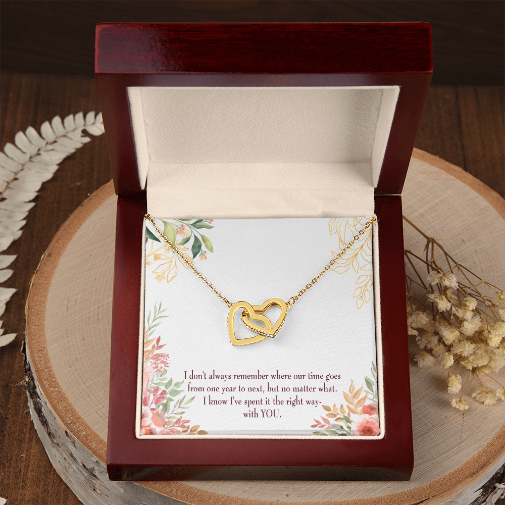 To My Girlfriend A Time Well Spent Inseparable Necklace-Express Your Love Gifts