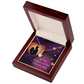 To My Girlfriend Adore You Alluring Ribbon Necklace Message Card-Express Your Love Gifts