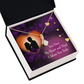 To My Girlfriend Adore You Alluring Ribbon Necklace Message Card-Express Your Love Gifts