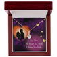 To My Girlfriend Adore You Alluring Ribbon Necklace Message Card-Express Your Love Gifts