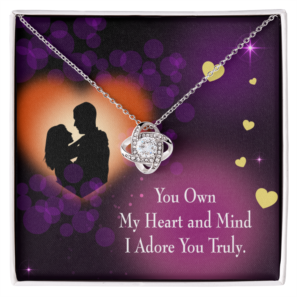 To My Girlfriend Adore You Infinity Knot Necklace Message Card-Express Your Love Gifts