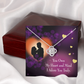 To My Girlfriend Adore You Infinity Knot Necklace Message Card-Express Your Love Gifts