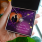 To My Girlfriend Adore You Infinity Knot Necklace Message Card-Express Your Love Gifts