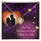 To My Girlfriend Adore You Infinity Knot Necklace Message Card-Express Your Love Gifts