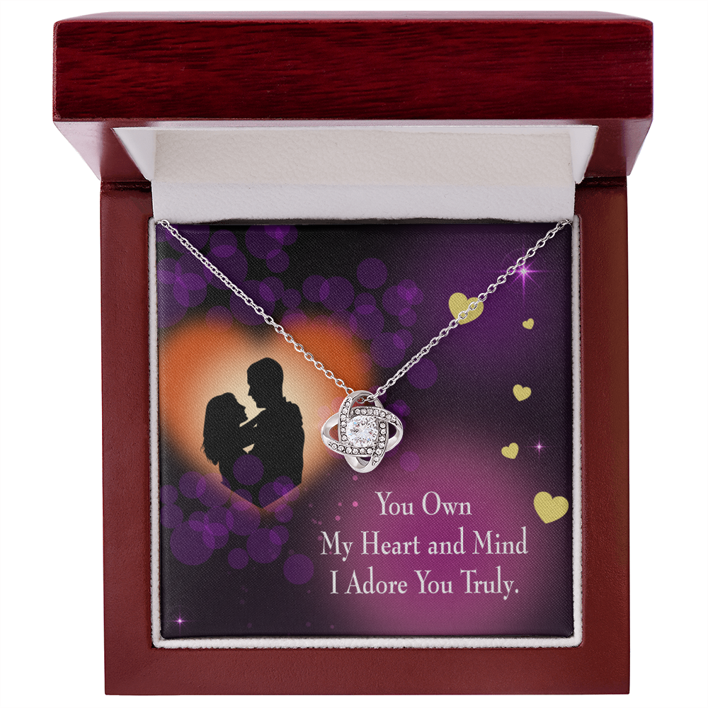 To My Girlfriend Adore You Infinity Knot Necklace Message Card-Express Your Love Gifts