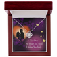 To My Girlfriend Adore You Infinity Knot Necklace Message Card-Express Your Love Gifts