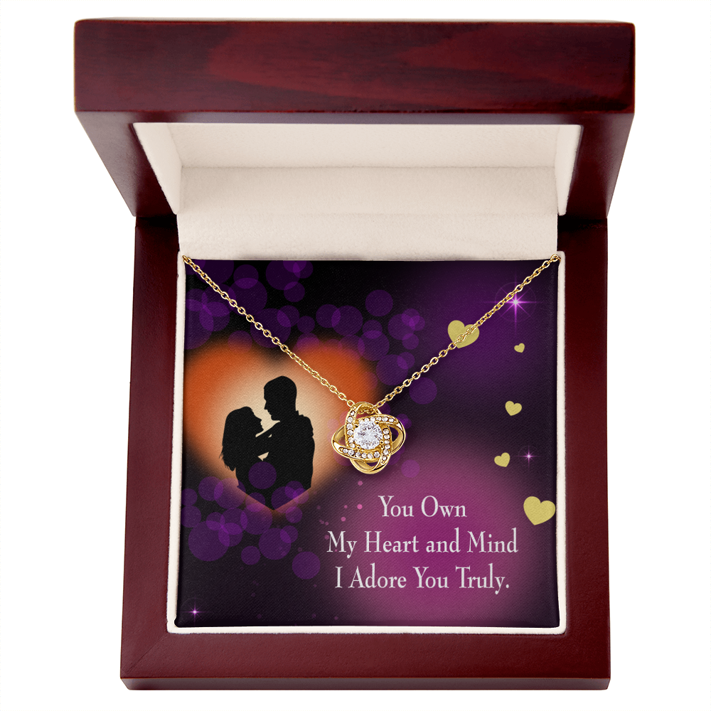 To My Girlfriend Adore You Infinity Knot Necklace Message Card-Express Your Love Gifts