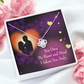 To My Girlfriend Adore You Infinity Knot Necklace Message Card-Express Your Love Gifts