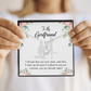 To My Girlfriend Already Mine Alluring Ribbon Necklace Message Card-Express Your Love Gifts