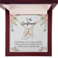 To My Girlfriend Already Mine Alluring Ribbon Necklace Message Card-Express Your Love Gifts