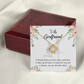 To My Girlfriend Already Mine Infinity Knot Necklace Message Card-Express Your Love Gifts