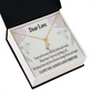 To My Girlfriend Always and Forever Alluring Ribbon Necklace Message Card-Express Your Love Gifts