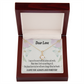 To My Girlfriend Always and Forever Alluring Ribbon Necklace Message Card-Express Your Love Gifts