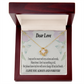 To My Girlfriend Always and Forever Infinity Knot Necklace Message Card-Express Your Love Gifts