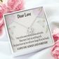 To My Girlfriend Always and Forever Infinity Knot Necklace Message Card-Express Your Love Gifts
