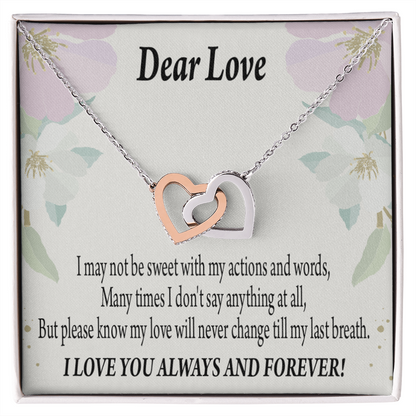 To My Girlfriend Always and Forever Inseparable Necklace-Express Your Love Gifts