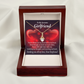 To My Girlfriend Always Warm My Thoughts Alluring Ribbon Necklace Message Card-Express Your Love Gifts