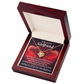 To My Girlfriend Always Warm My Thoughts Infinity Knot Necklace Message Card-Express Your Love Gifts