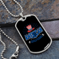 To My Girlfriend American Girlfriend Necklace Stainless Steel or 18k Gold Dog Tag 24" Chain-Express Your Love Gifts