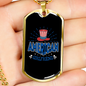 To My Girlfriend American Girlfriend Necklace Stainless Steel or 18k Gold Dog Tag 24" Chain-Express Your Love Gifts