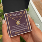 To My Girlfriend Apology to Wife Girlfriend My Love Infinity Knot Necklace Message Card-Express Your Love Gifts