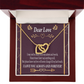 To My Girlfriend Apology to Wife Girlfriend My Love Inseparable Necklace-Express Your Love Gifts