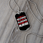 To My Girlfriend Awesome Hot Nurse Girlfriend Necklace Stainless Steel or 18k Gold Dog Tag 24" Chain-Express Your Love Gifts