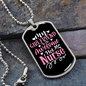 To My Girlfriend Awesome Nurse Girlfriend Necklace Stainless Steel or 18k Gold Dog Tag 24" Chain-Express Your Love Gifts