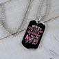 To My Girlfriend Awesome Nurse Girlfriend Necklace Stainless Steel or 18k Gold Dog Tag 24" Chain-Express Your Love Gifts