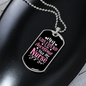 To My Girlfriend Awesome Nurse Girlfriend Necklace Stainless Steel or 18k Gold Dog Tag 24" Chain-Express Your Love Gifts
