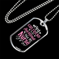 To My Girlfriend Awesome Nurse Girlfriend Necklace Stainless Steel or 18k Gold Dog Tag 24" Chain-Express Your Love Gifts