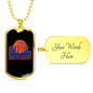 To My Girlfriend Basketball Girlfriend Necklace Stainless Steel or 18k Gold Dog Tag 24" Chain-Express Your Love Gifts