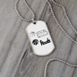 To My Girlfriend Basketball Girlfriend TranspArent Necklace Stainless Steel or 18k Gold Dog Tag 24" Chain-Express Your Love Gifts