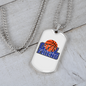 To My Girlfriend Basketball Girlfriend White Necklace Stainless Steel or 18k Gold Dog Tag 24" Chain-Express Your Love Gifts