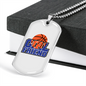 To My Girlfriend Basketball Girlfriend White Necklace Stainless Steel or 18k Gold Dog Tag 24" Chain-Express Your Love Gifts