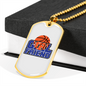 To My Girlfriend Basketball Girlfriend White Necklace Stainless Steel or 18k Gold Dog Tag 24" Chain-Express Your Love Gifts