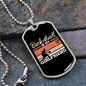 To My Girlfriend Basketball is My Girlfriend Shooting Necklace Stainless Steel or 18k Gold Dog Tag 24" Chain-Express Your Love Gifts