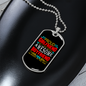 To My Girlfriend Basketball Is My Girlfriend White TranspArent Necklace Stainless Steel or 18k Gold Dog Tag 24" Chain-Express Your Love Gifts