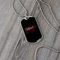To My Girlfriend Bear Girlfriend Necklace Stainless Steel or 18k Gold Dog Tag 24" Chain-Express Your Love Gifts