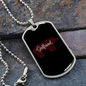 To My Girlfriend Bear Girlfriend Necklace Stainless Steel or 18k Gold Dog Tag 24" Chain-Express Your Love Gifts