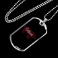 To My Girlfriend Bear Girlfriend Necklace Stainless Steel or 18k Gold Dog Tag 24" Chain-Express Your Love Gifts